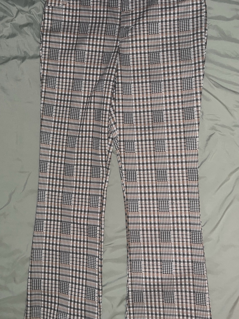 Apricot Lane Brown and Black Plaid Skirt